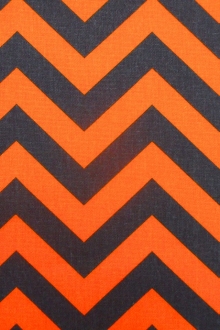 Cotton Canvas Chevron Print0