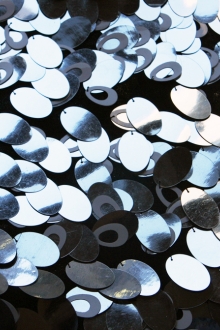 Novelty Paillettes on Silk Chiffon0