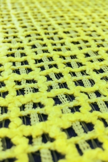 Calvin Klein Novelty Coated Nylon and Acetate Mesh in Neon Yellow0