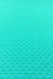 Italian Cotton Lycra Pique in Tropic Blue0