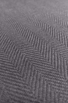 Upholstery Linen Herringbone in Graphite0