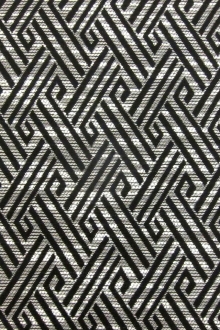 Cotton Poly Blend Ikat Tweed0