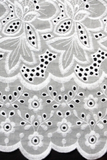 Cotton Eyelet in White1