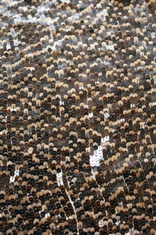 Sequins on Silk Chiffon0