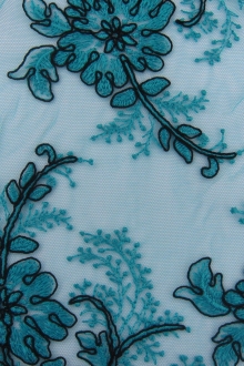 Corded Embroidered Tulle0