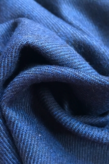 admiral wool twill flannel is scrunched up to show weight and texture