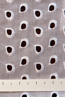 Cotton Eyelet in White0