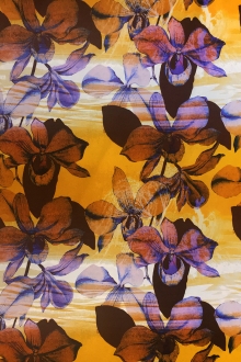 Ratti Italian Cotton Sateen Orchids Print0