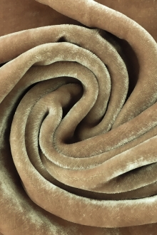 Silk and Rayon Velvet in Nude0