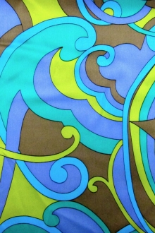 Printed Silk Charmeuse0