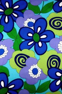 Printed Silk Charmeuse0