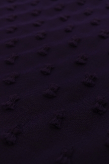 Silk and Cotton Swiss Dot Chiffon in Purple0