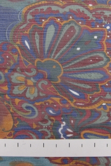 Printed Silk Crinkle Chiffon0