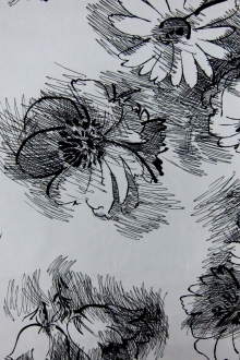 Silk Blend Dounle Jacquard0