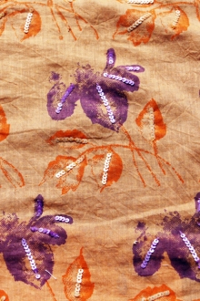 Sequined Cotton Voile0