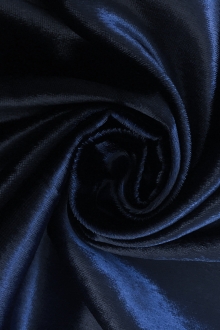 Nylon/Acetate Panné Velvet in Navy0
