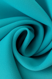 Polyester Stretch Crepe in Aqua0
