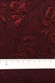 Metallic Floral Cloqué Brocade0