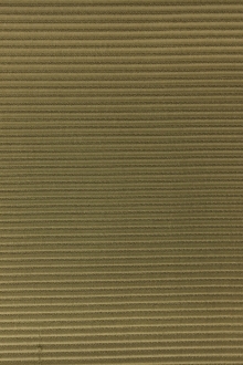 Italian Cotton and Acetate Ottoman in Light Olive0