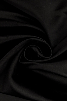 Italian Silk Duchesse Satin in Black0