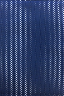 Cotton Broadcloth Petite Dot Print in Denim 0