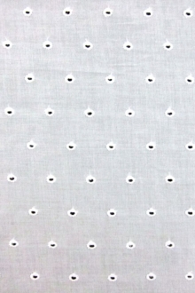 Cotton Eyelet in White0