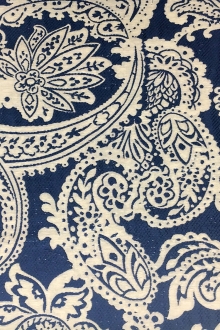 Extra Wide Doubleface Jacquard Large Paisley Pattern0