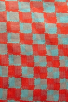 Printed Silk Organza0