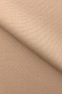 Italian Wool Satin Faille in Sand0