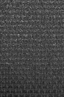 Silk Blend Metallic Tweed0