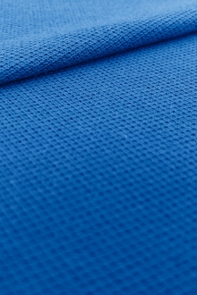Japanese Cotton Pique Knit in Blue0