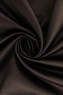 Italian Silk Duchesse Satin in Chocolate Brown0