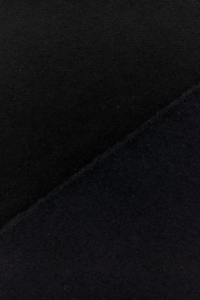 Italian Virgin Wool and Lycra Doubleface Coating in Black and Navy0