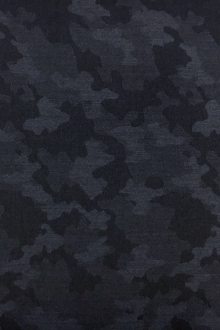 Italian Wool Camouflage Jacquard Suiting in Indigo0