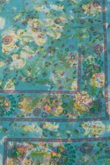 Printed Silk Charmeuse0