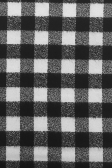 Cotton Mammoth Flannel Check in Black and White0