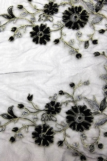 Hand-Beaded Embroidered Illusion0