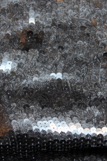 Sequins on Silk Chiffon0