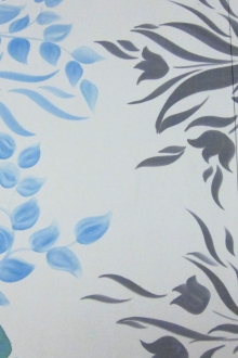 Hand Painted Silk Chiffon0