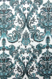 Novelty Metallic Embroidered Tulle0