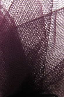 Italian Nylon Tulle in Prugna1