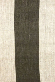 Linen Upholstery 3" Stripe in Smoke0
