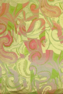 Polyester and Cotton Blend Brocade0
