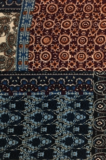 Viscose Challis Patchwork Print 0