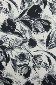 Printed Silk Zibeline0