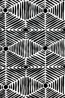 Outdoor Spun Polyester Canvas with Geometric Print0