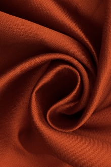 Silk and Polyester Zibeline in Burnt Orange0