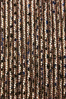 Wool Blend Metallic Tweed0