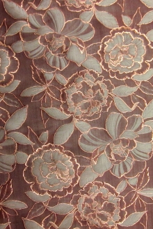 Metallic Fil Coupé Liquid Look Organza0