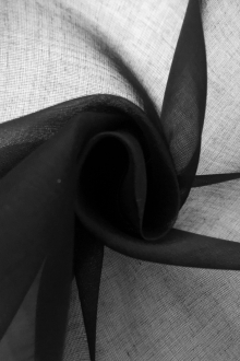 Swiss Cotton Organdy in Black0